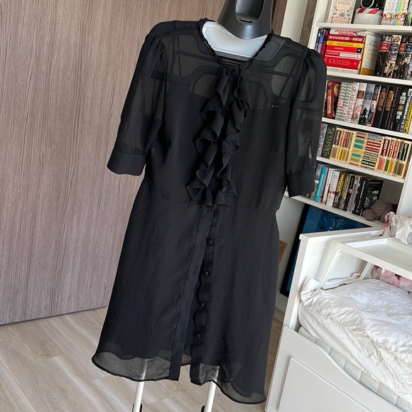 Sophisticated black mini dress (set of 2) - Picture 1 of 8